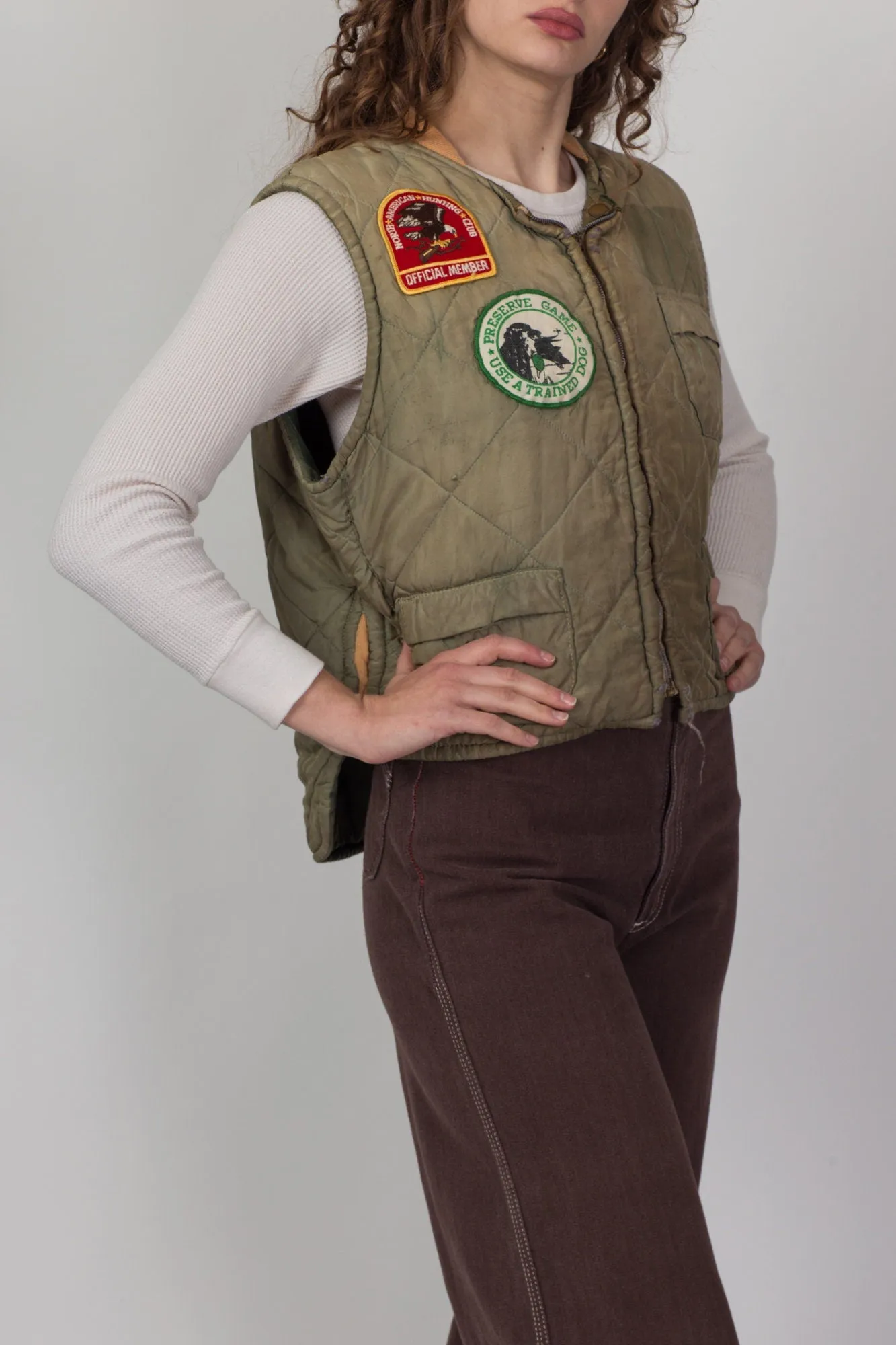 1950s JC Higgins Brand Puffer Hunting Vest - Men's Large, Women's XL