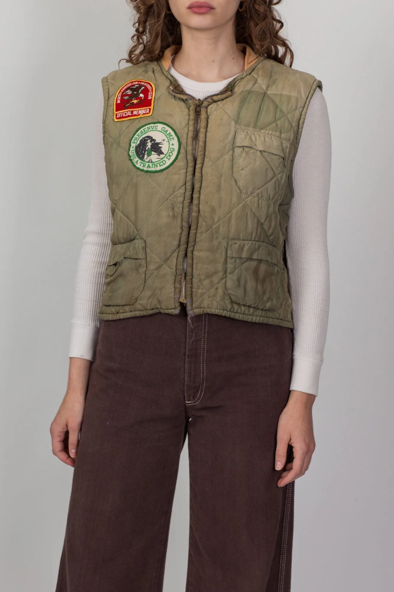 1950s JC Higgins Brand Puffer Hunting Vest - Men's Large, Women's XL