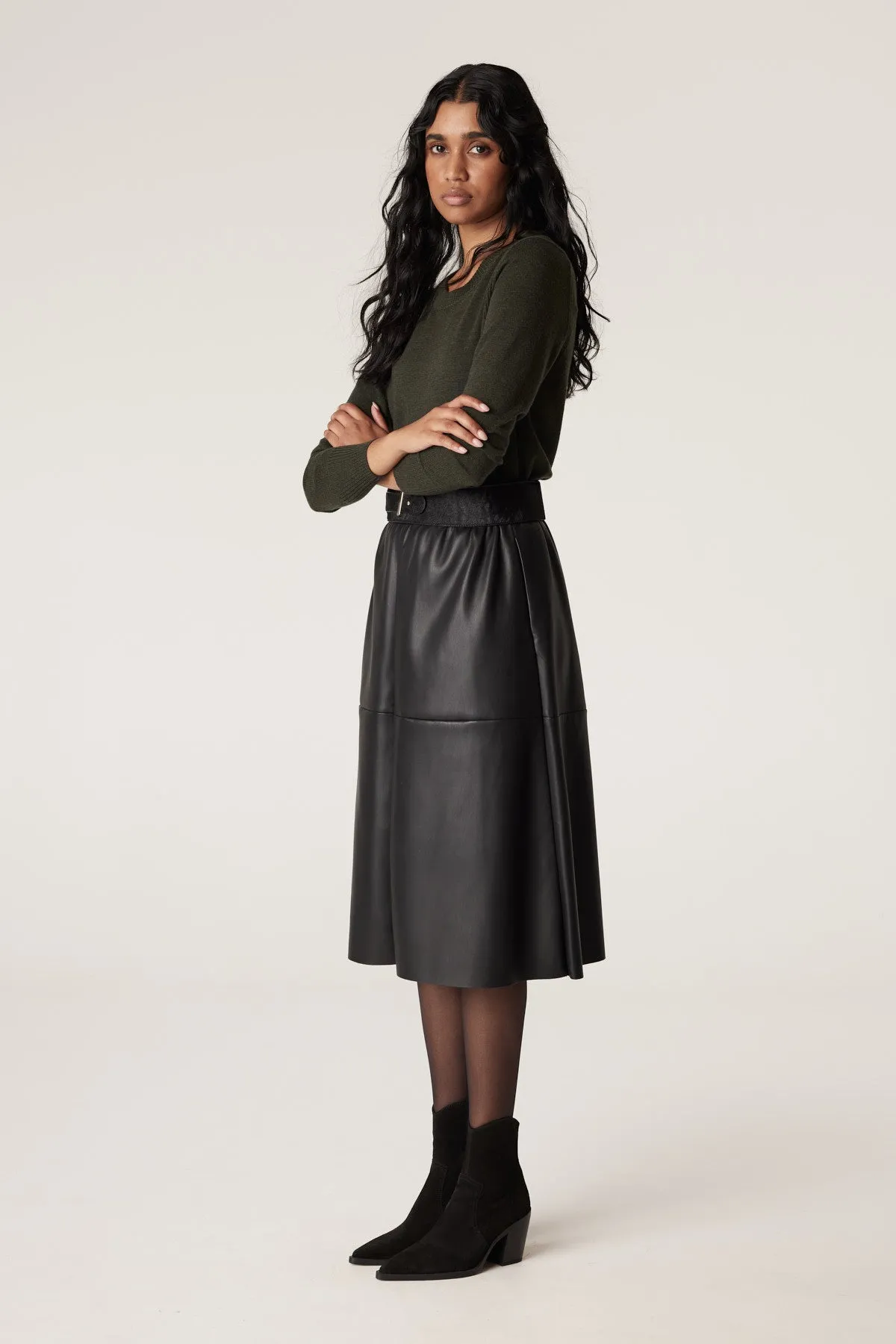 Arlo Vegan Skirt - Black