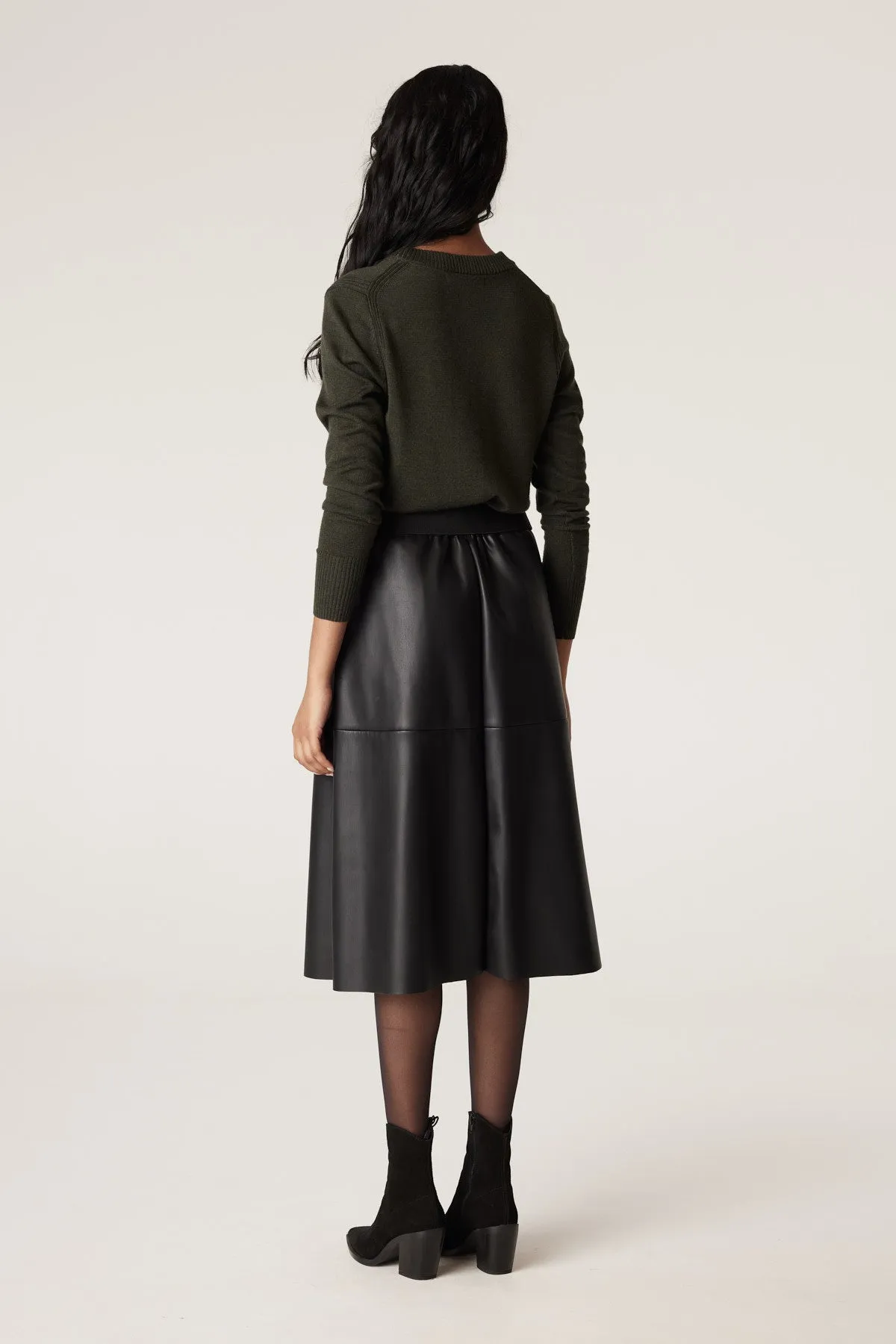 Arlo Vegan Skirt - Black