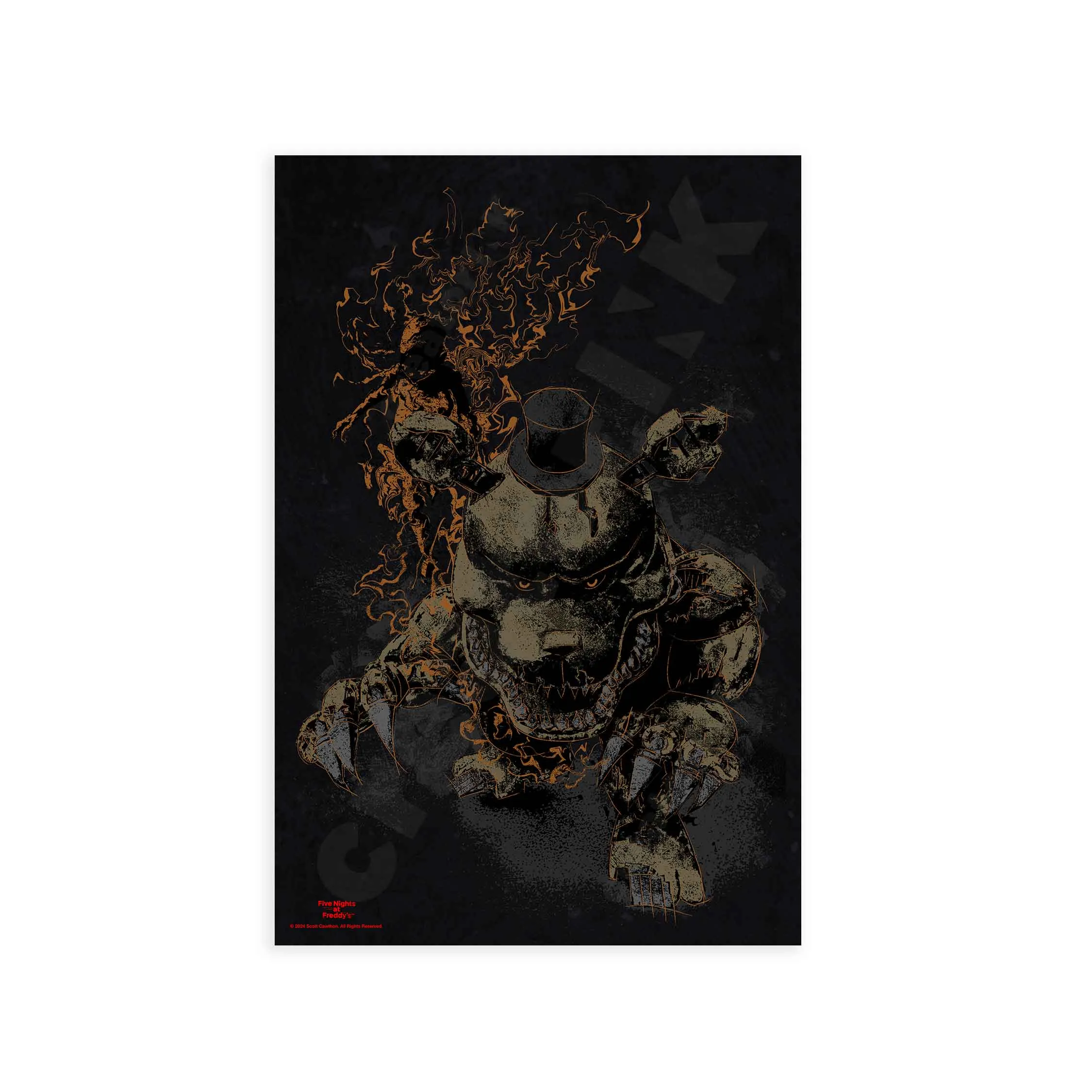 Art Series Nightmare Freddy Poster