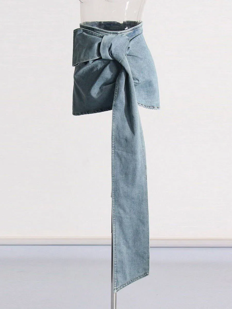 Bella mini bow skirt