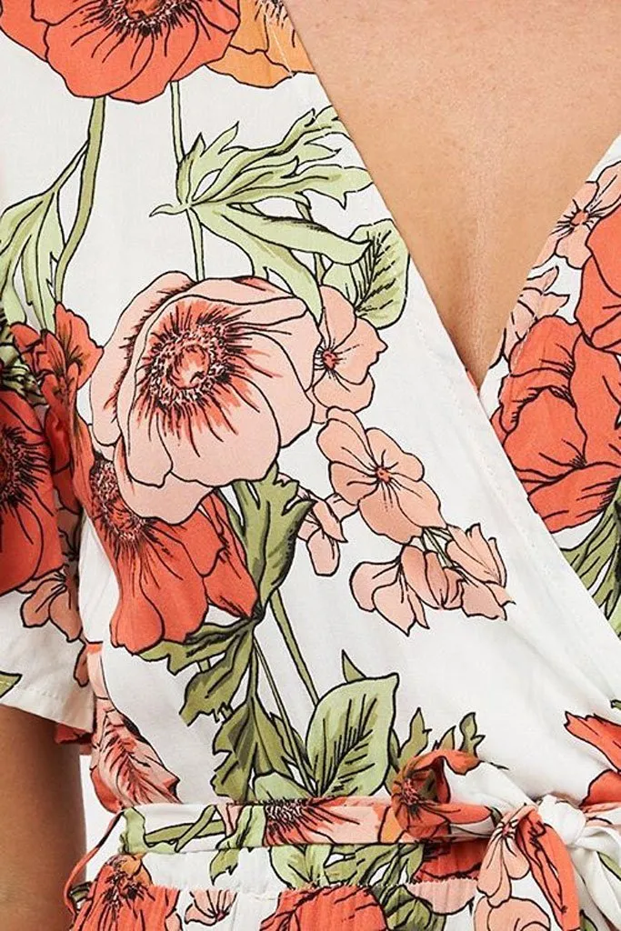 Bloom Maxi Dress - White Poppy
