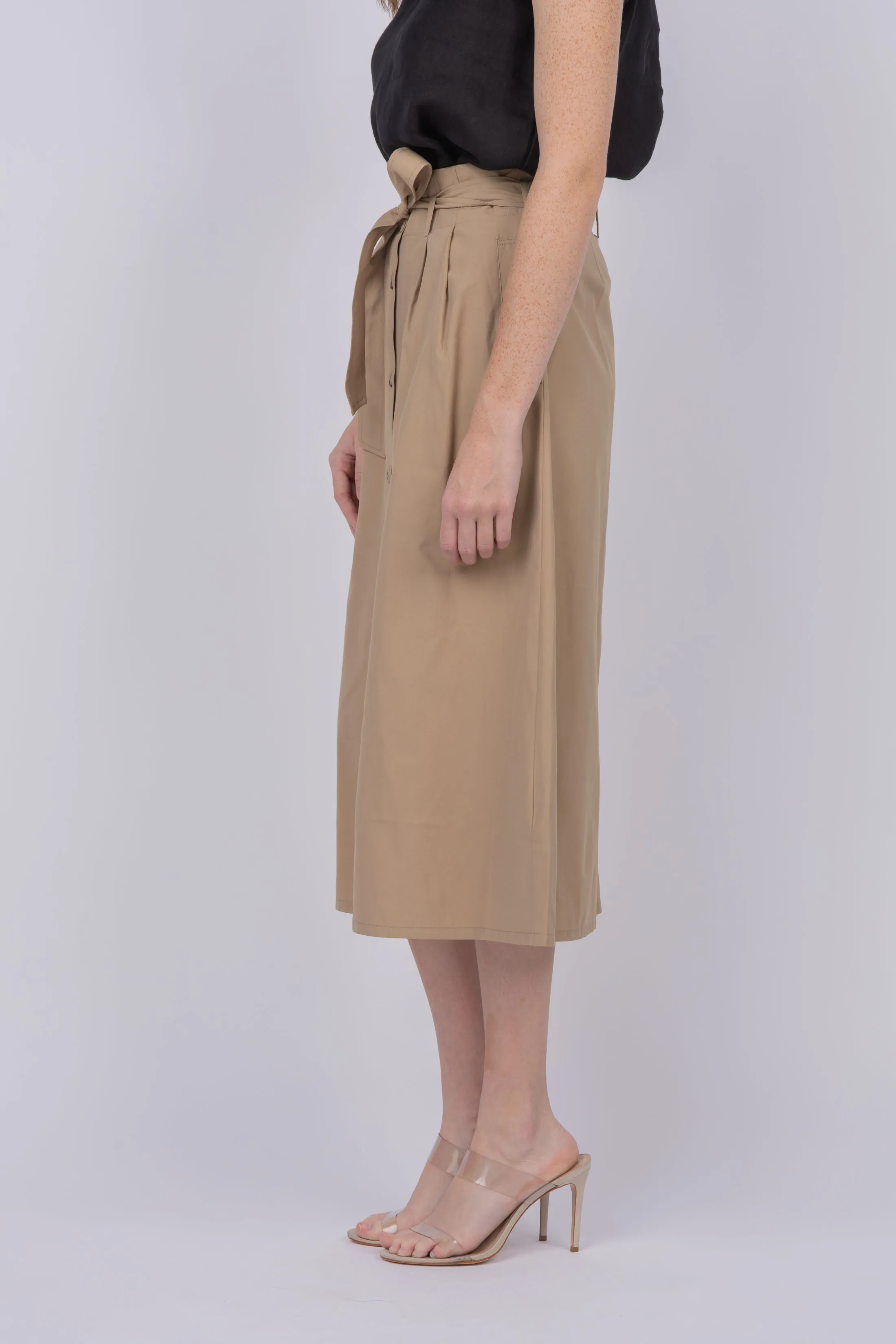 Brochu Walker Teagan Belted Skirt in Sahara