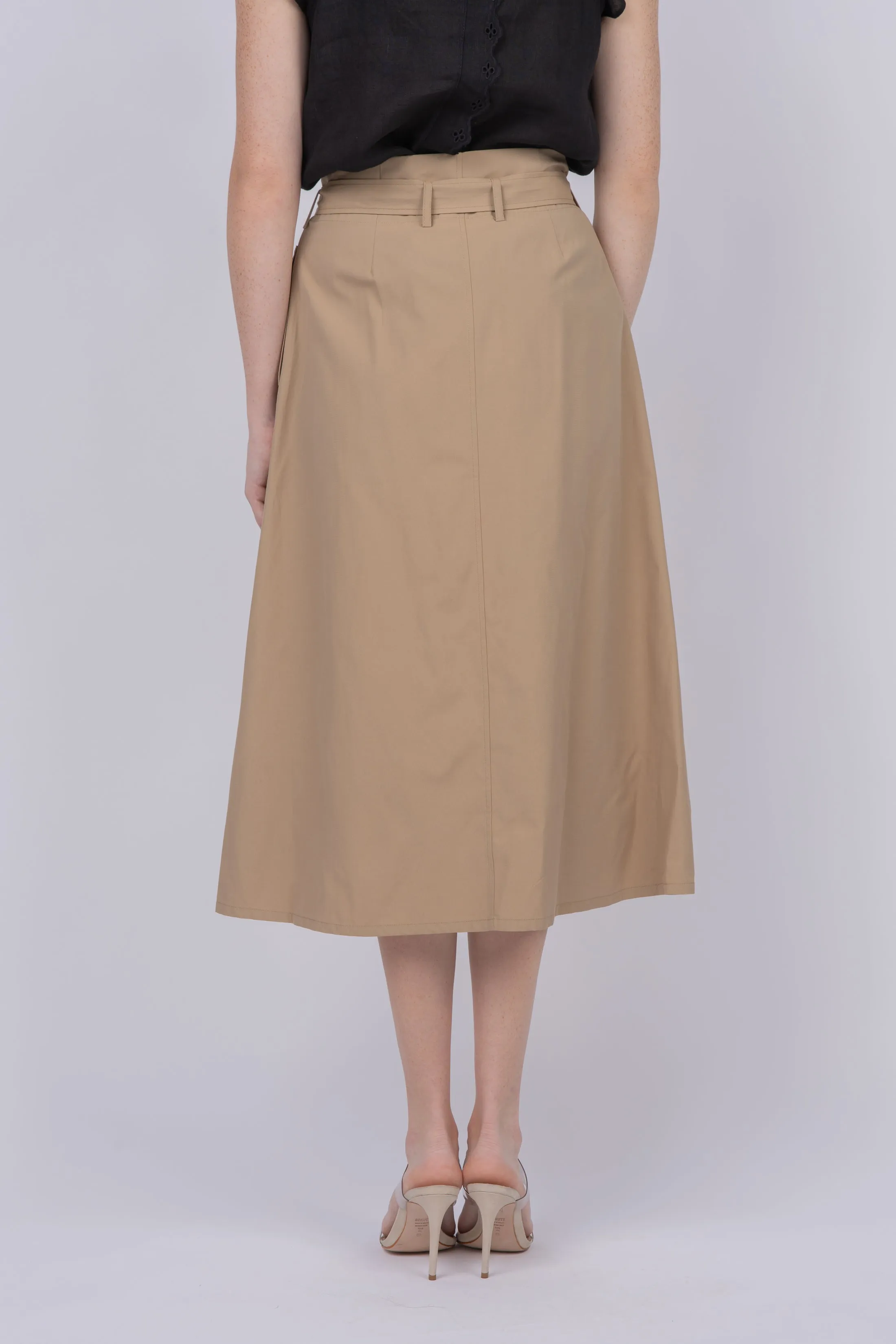 Brochu Walker Teagan Belted Skirt in Sahara