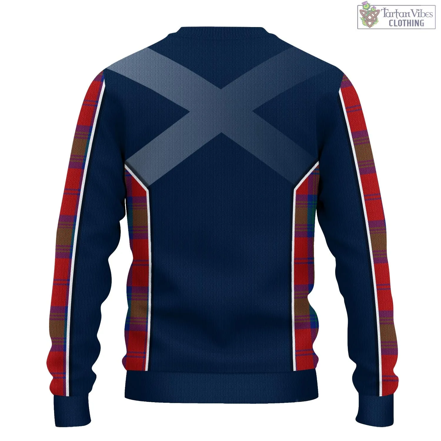 Byres (Byses) Tartan Knitted Sweatshirt with Family Crest and Scottish Thistle Vibes Sport Style