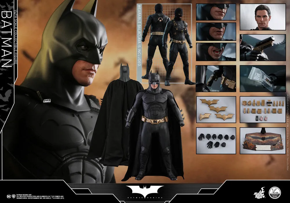 **CALL STORE FOR INQUIRIES** HOT TOYS QS009 DC BATMAN BEGINS BATMAN 1/4TH SCALE FIGURE