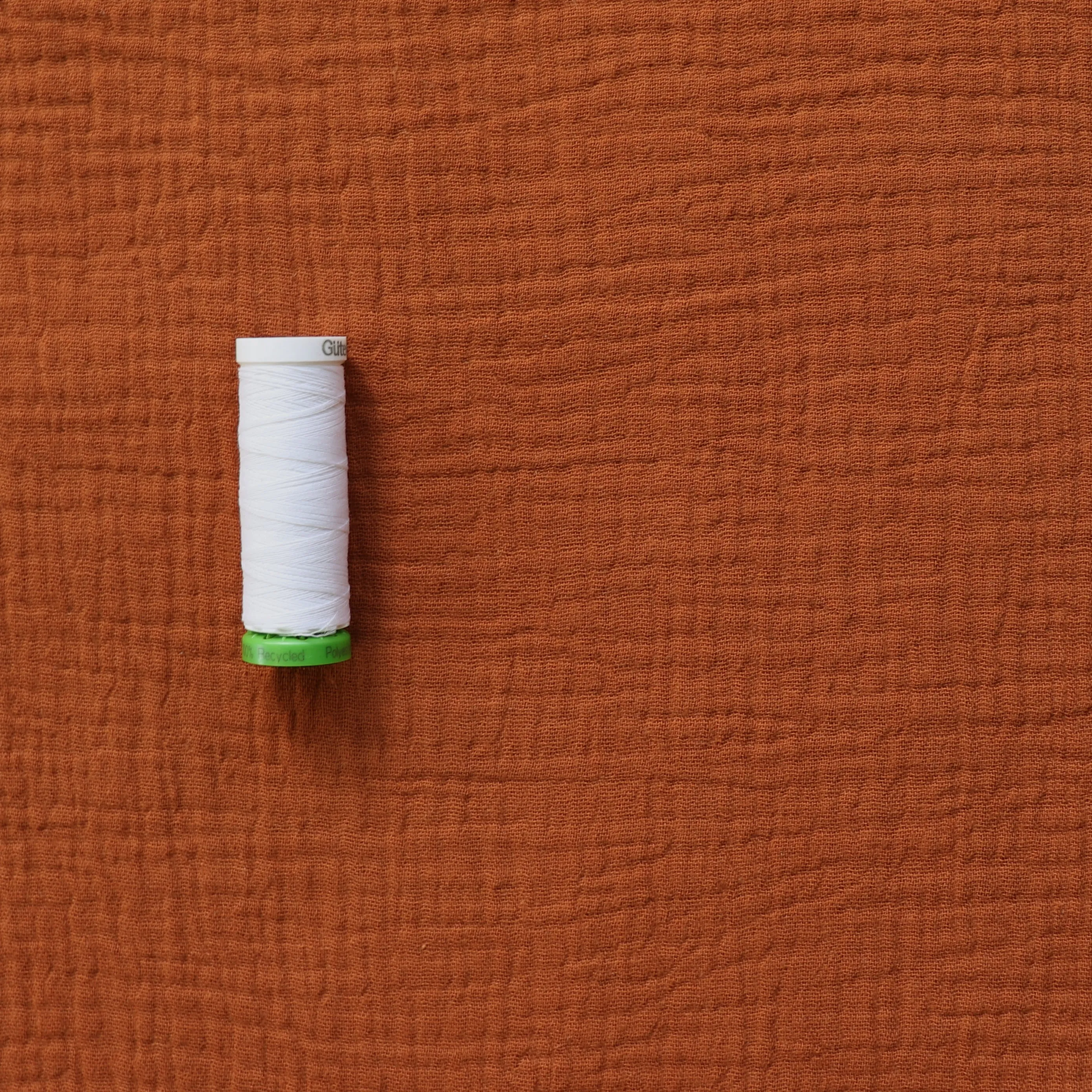 Cotton Double Gauze - Terracotta