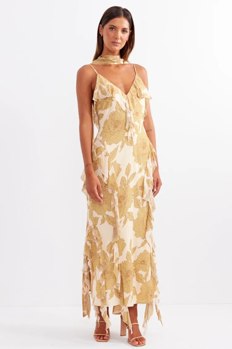 Darling Cascade Midi Dress