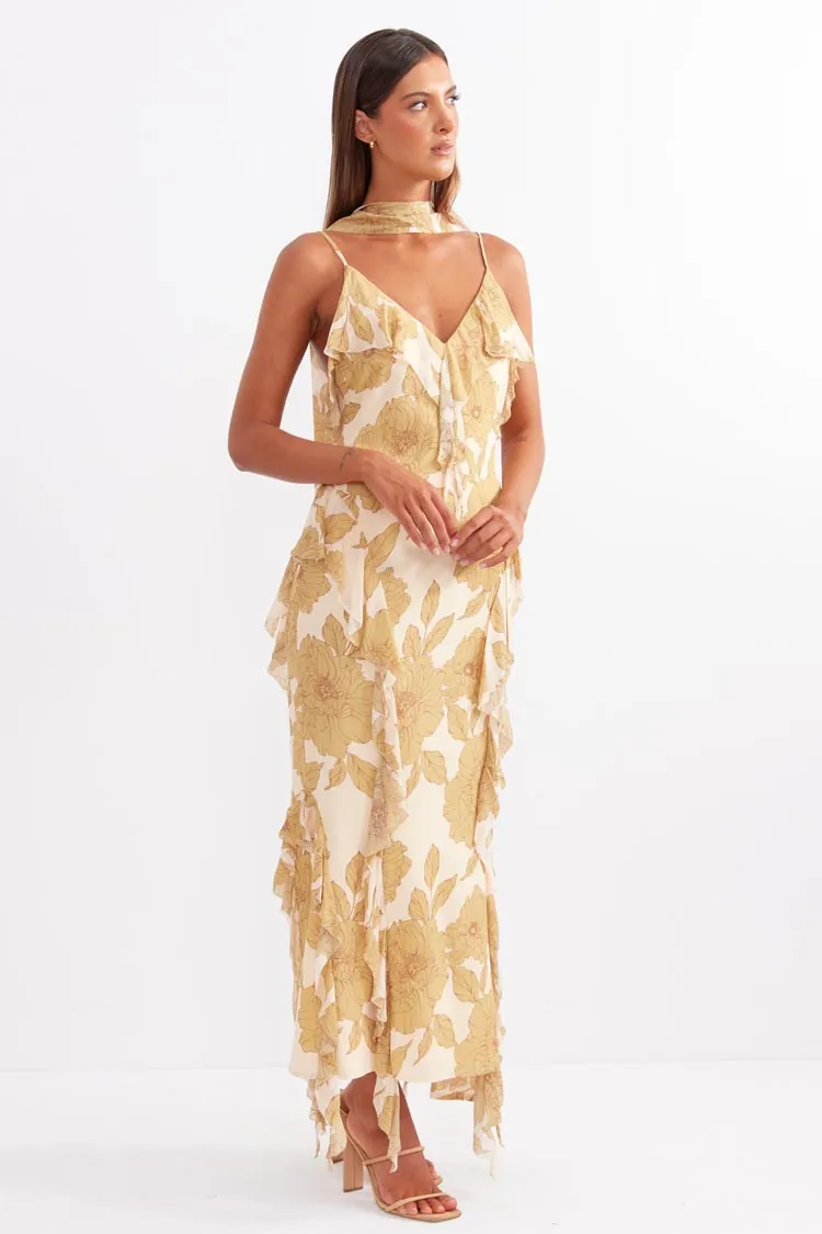 Darling Cascade Midi Dress
