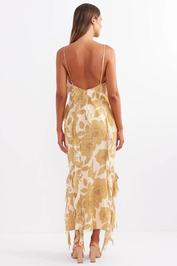 Darling Cascade Midi Dress