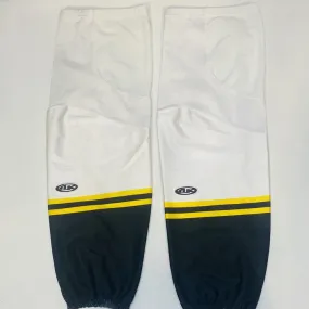 ECHL - USED - Athletic Knit Socks - White/Black/Yellow