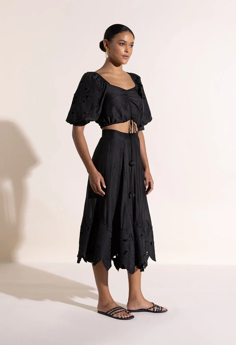 Emannus Skirt Onyx Black