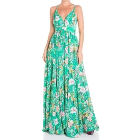 Enchanted Garden Maxi Dress - Garden Hibiscus