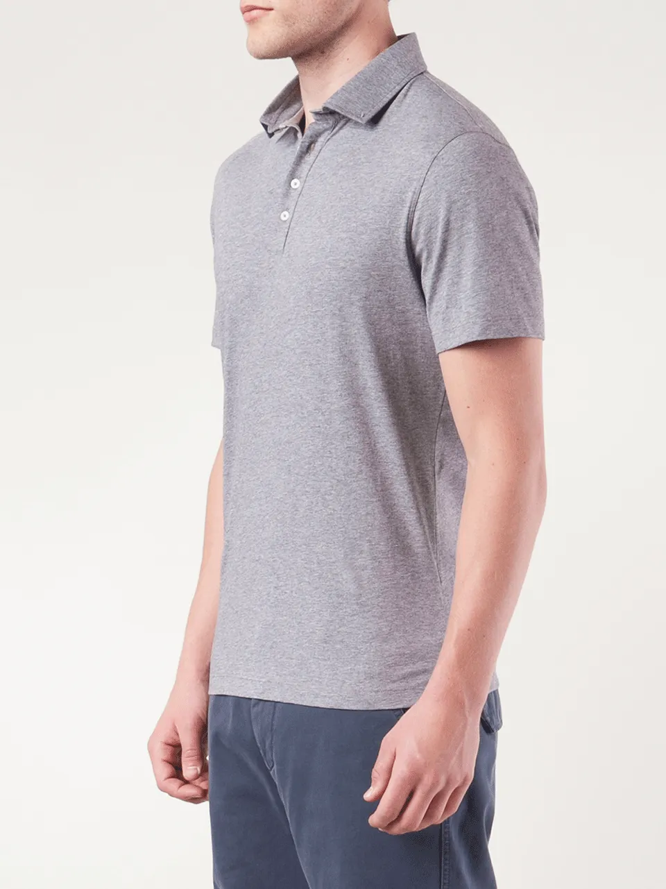 Four Button Jersey Polo