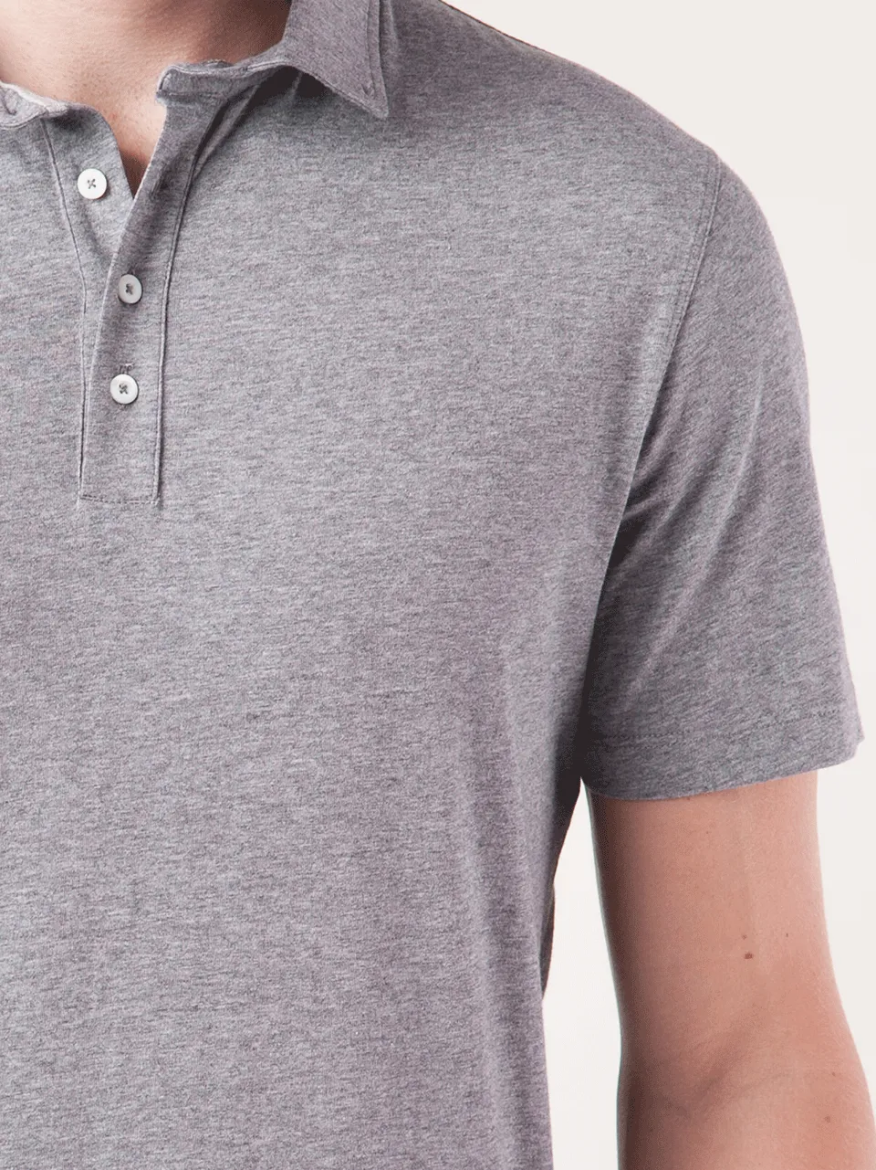 Four Button Jersey Polo