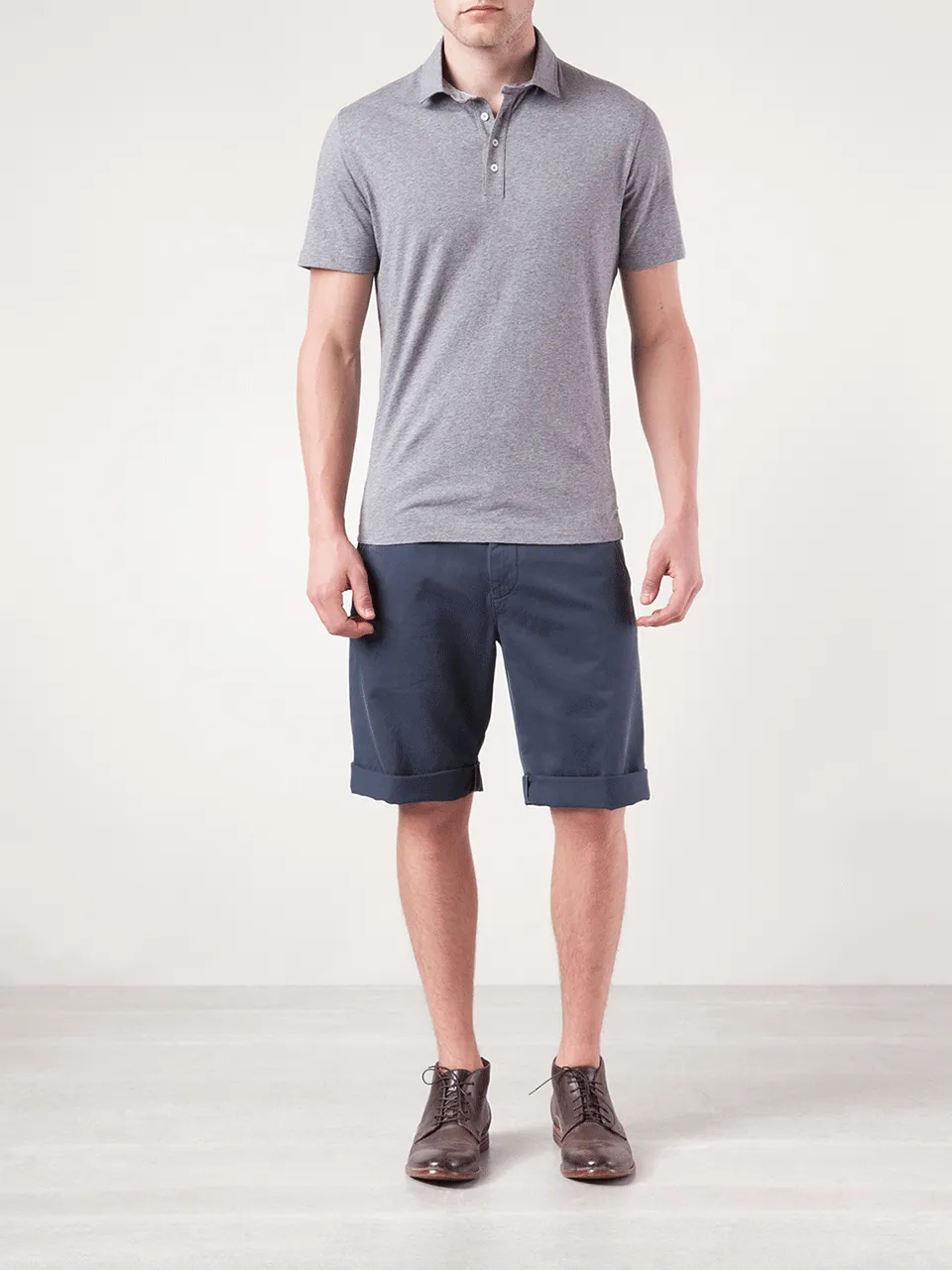 Four Button Jersey Polo
