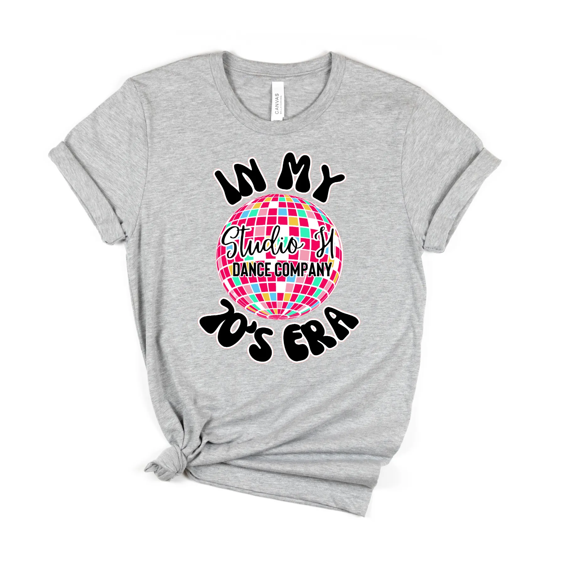 In My 70s Era SHDC Retro Tee Shirt, White T Shirt, Woman Tee Shirt, Dancer shirt, Youth Shirt