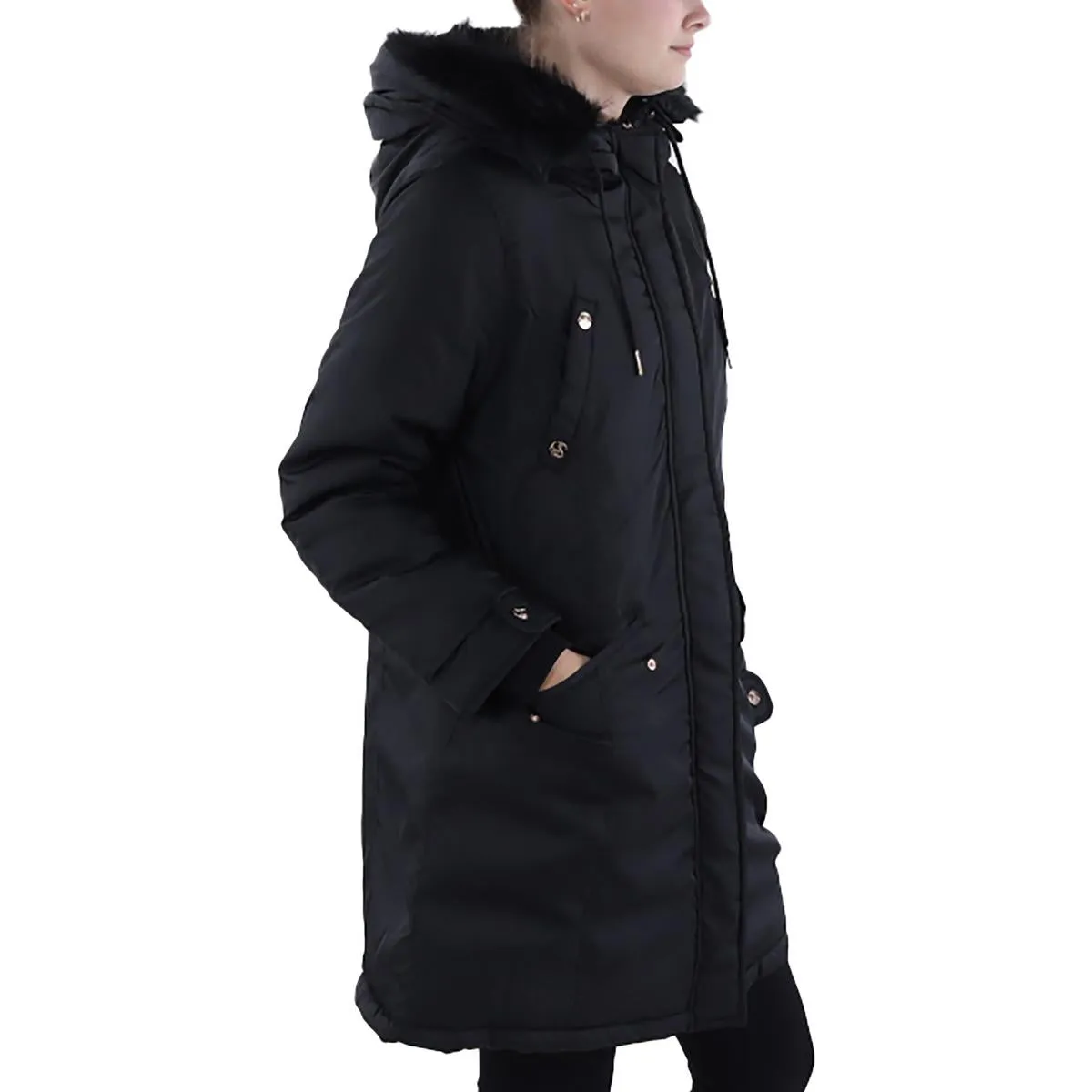 Jessica Simpson Womens Insulated Hooded Parka Coat