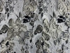 Liquid Floral Korean Brocade Fabric