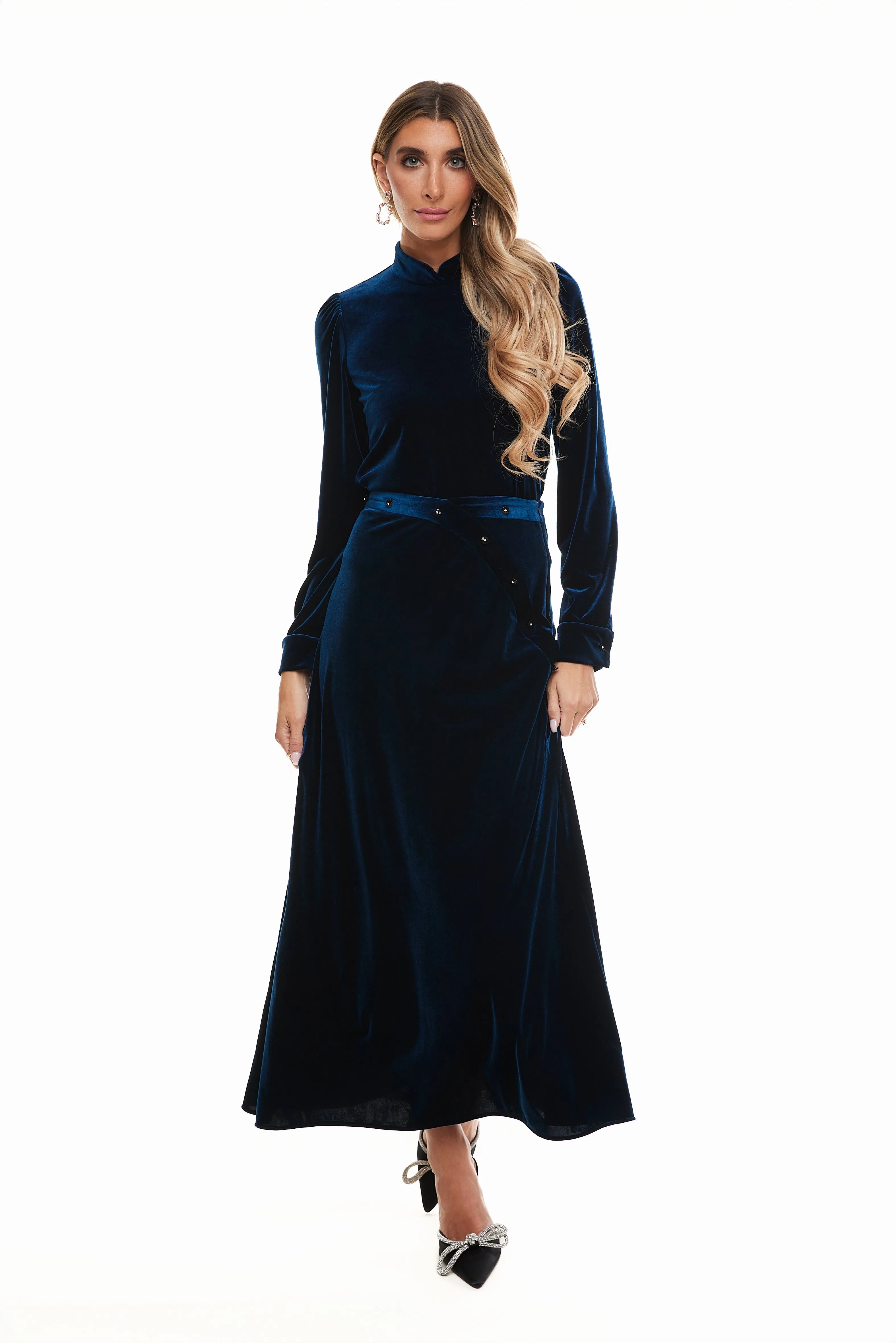 LIV VELVET MAXI SKIRT