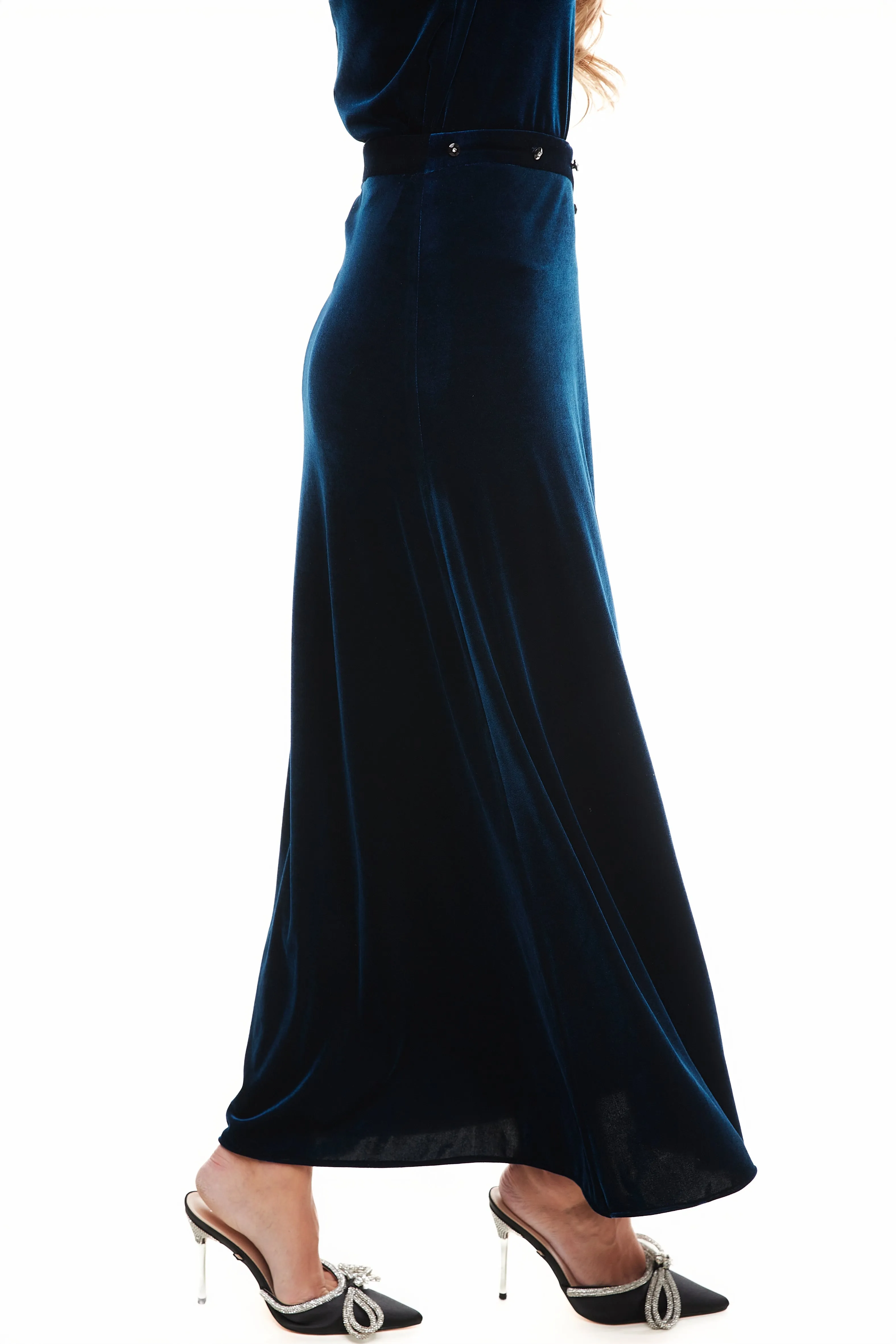 LIV VELVET MAXI SKIRT