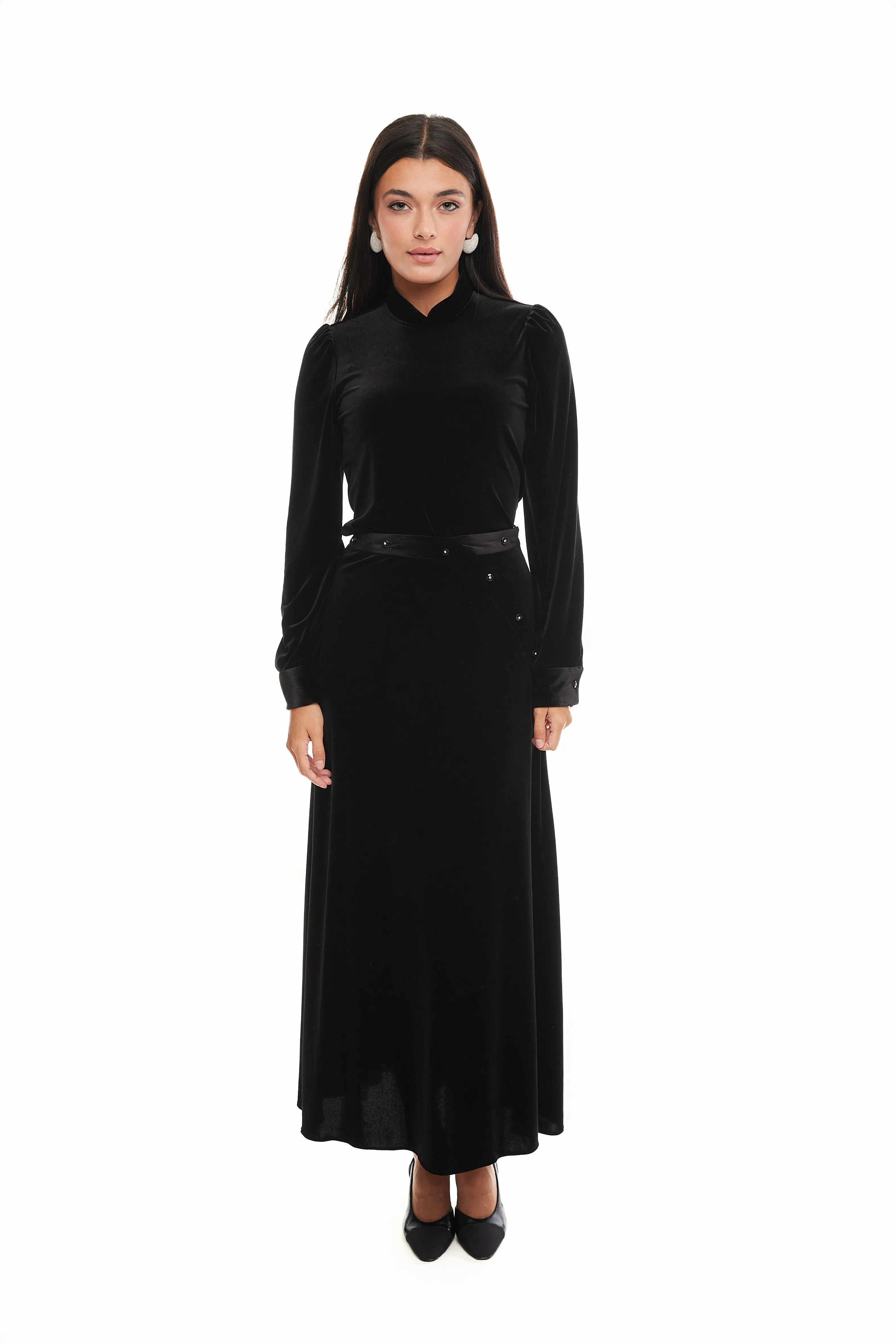 LIV VELVET MAXI SKIRT