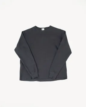 LRC1115 - Classic Royal Rib Knit Crewneck Thermal - Antique Black