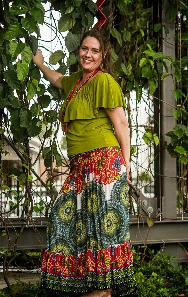 Mante Skirt - Golden Green