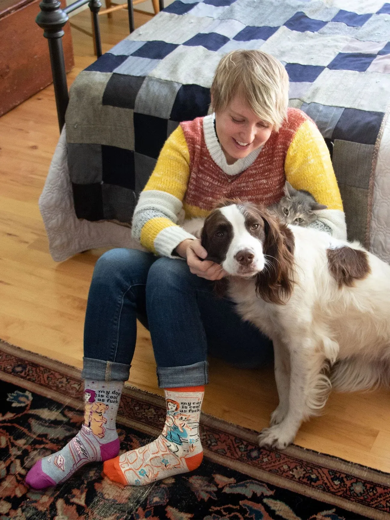 My Dog is Cool as Fuck Women's Crew Sock