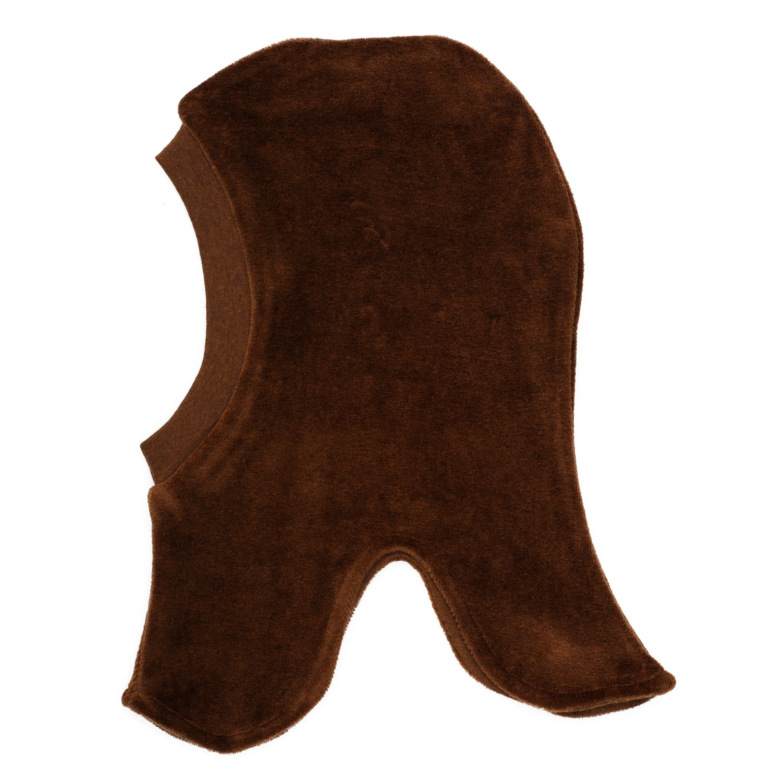 Organic Velour Balaclava - Caramel - 1-12m