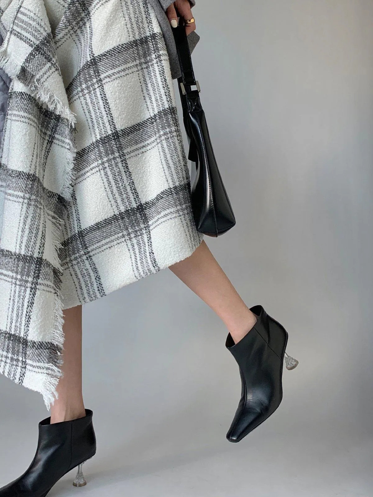 Plaid Midi Skirt