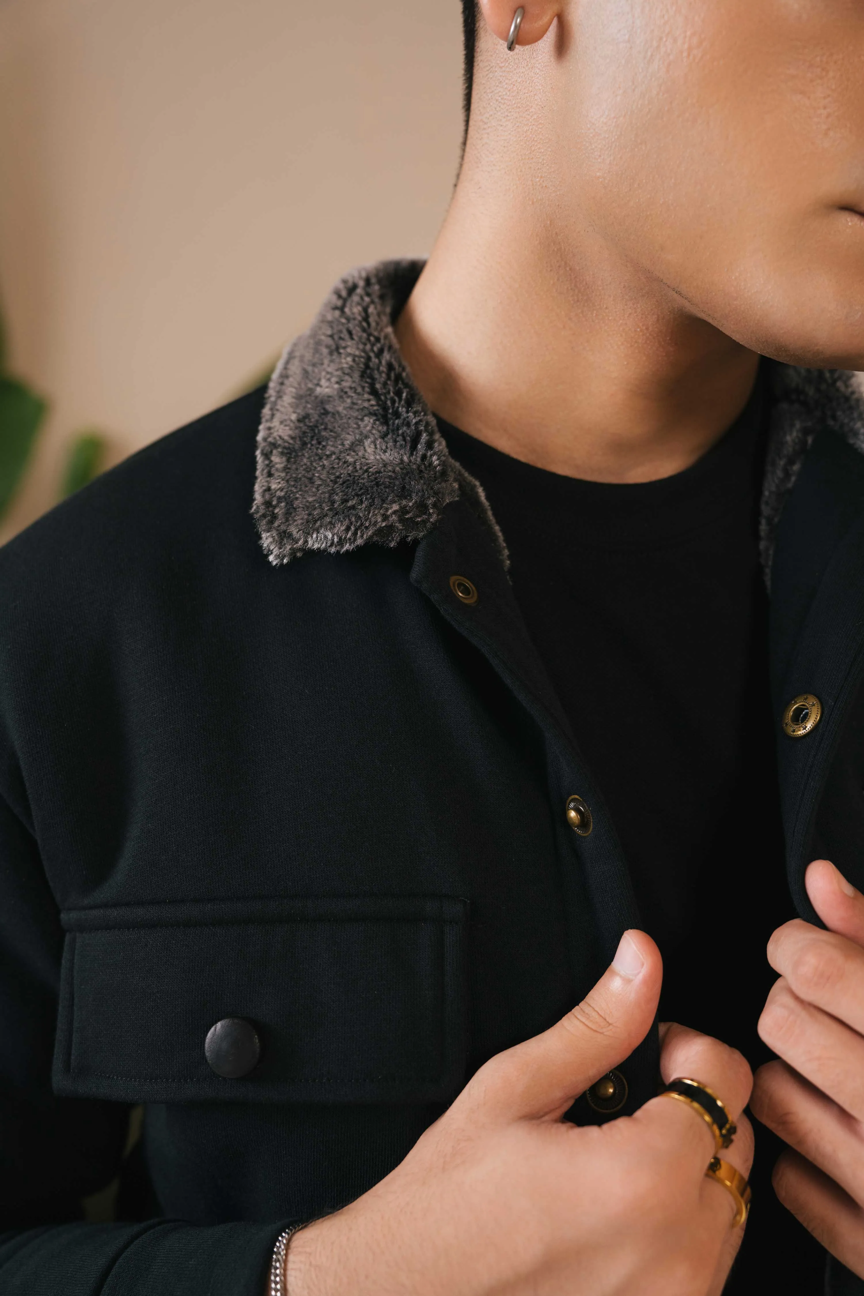 Polo Republica Men's Full Fur Lining Jacket