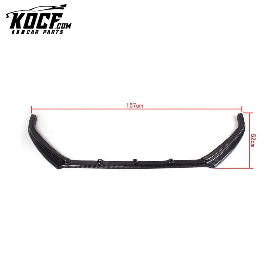 R Look Carbon Fiber Front Bumper Lip For VW POLO GTI