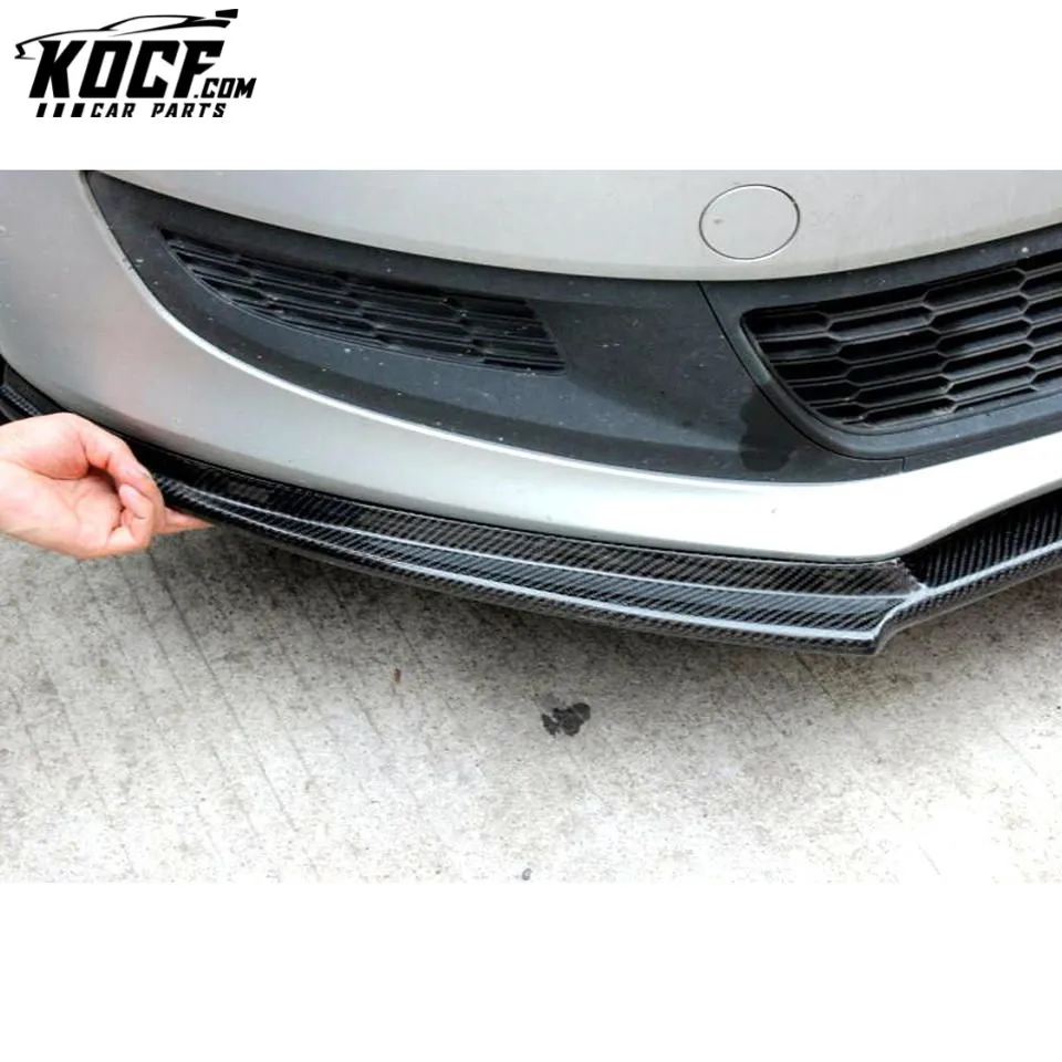 R Style Car Carbon Front Bumper Lip Spoiler for VW POLO 6 2011