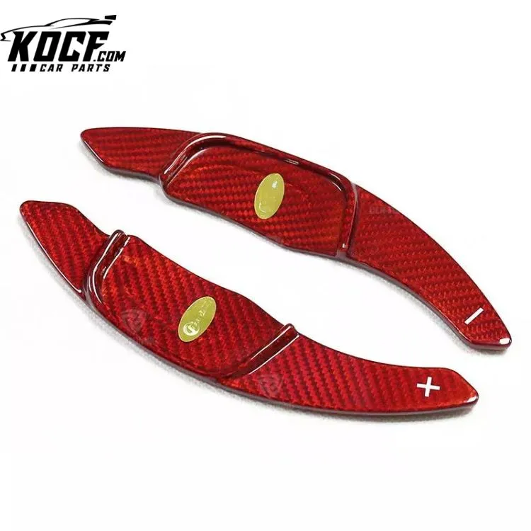 Red Carbon Fiber Shifter Paddle for Volkswagen Golf 7 R-Line Scirocco Sagitar POLO GTI Interior Steering Wheel Shift Extension