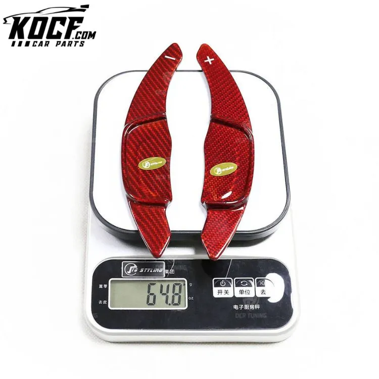 Red Carbon Fiber Shifter Paddle for Volkswagen Golf 7 R-Line Scirocco Sagitar POLO GTI Interior Steering Wheel Shift Extension