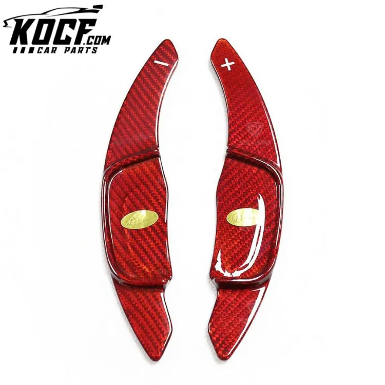 Red Carbon Fiber Shifter Paddle for Volkswagen Golf 7 R-Line Scirocco Sagitar POLO GTI Interior Steering Wheel Shift Extension
