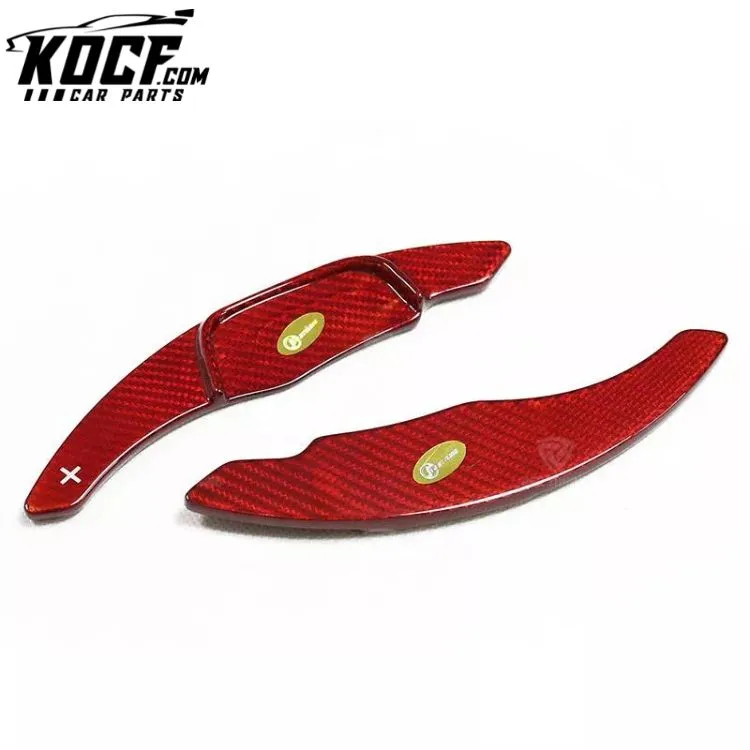 Red Carbon Fiber Shifter Paddle for Volkswagen Golf 7 R-Line Scirocco Sagitar POLO GTI Interior Steering Wheel Shift Extension