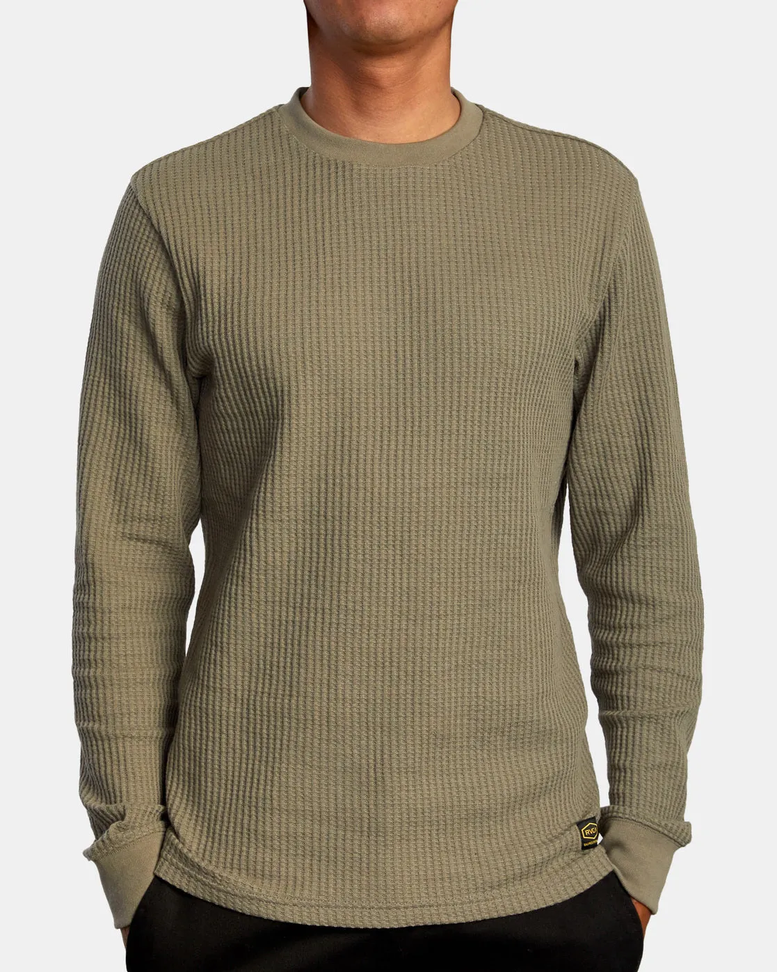 RVCA DAY SHIFT LONG SLEEVE TERMAL SHIRT - ALO