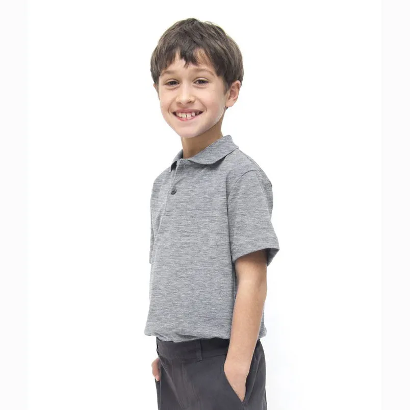 Short Sleeve Polo Shirt - 100% Organic Cotton