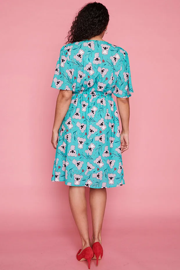 Siena Green Koala Dress