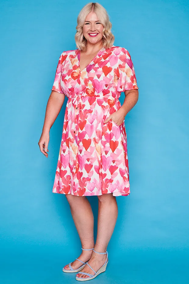 Siena Painterly Hearts Dress