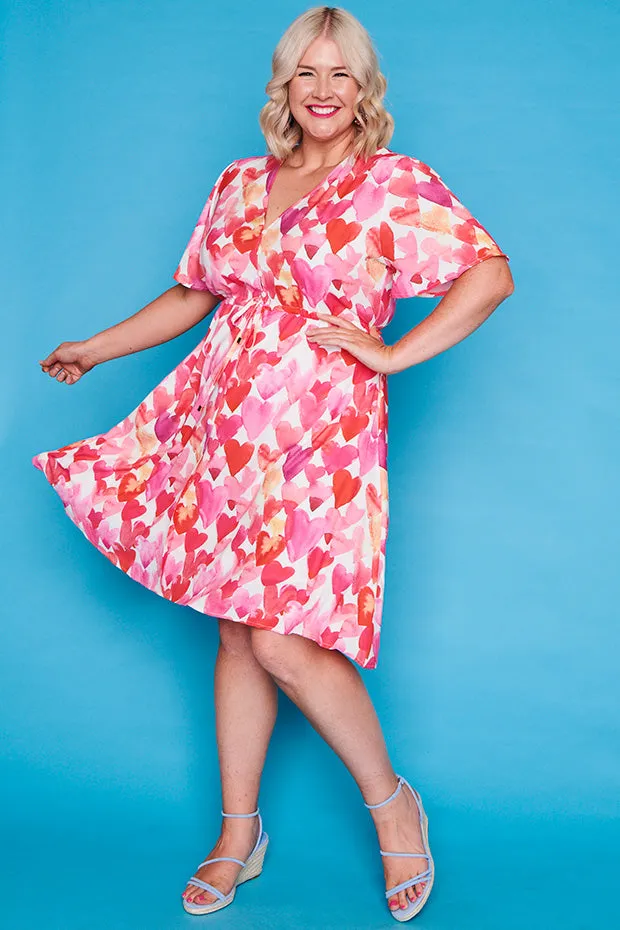 Siena Painterly Hearts Dress