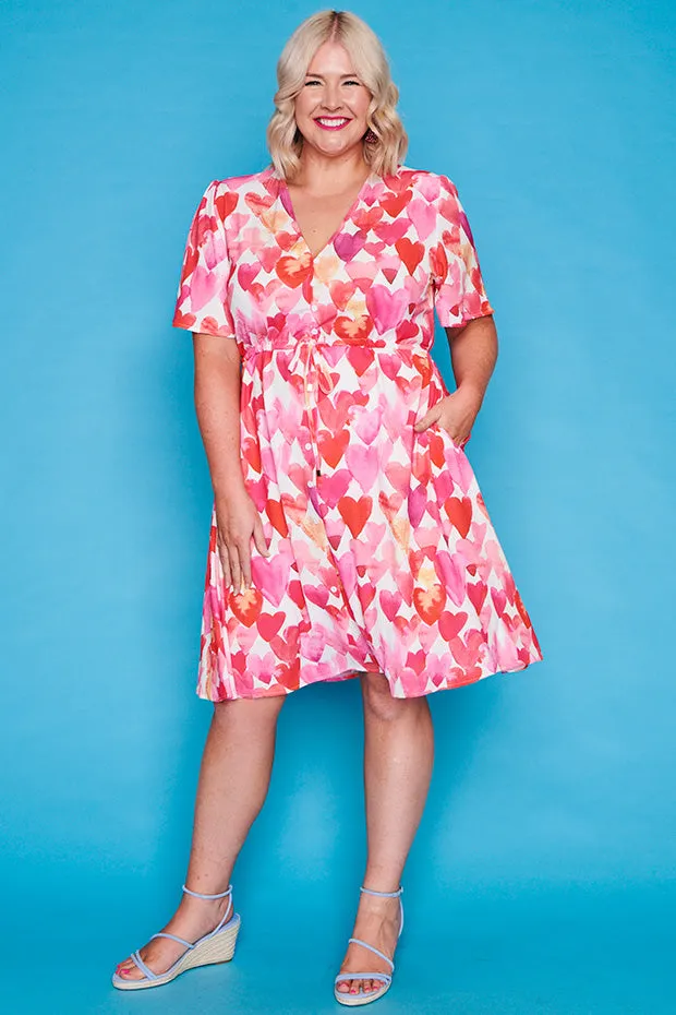 Siena Painterly Hearts Dress