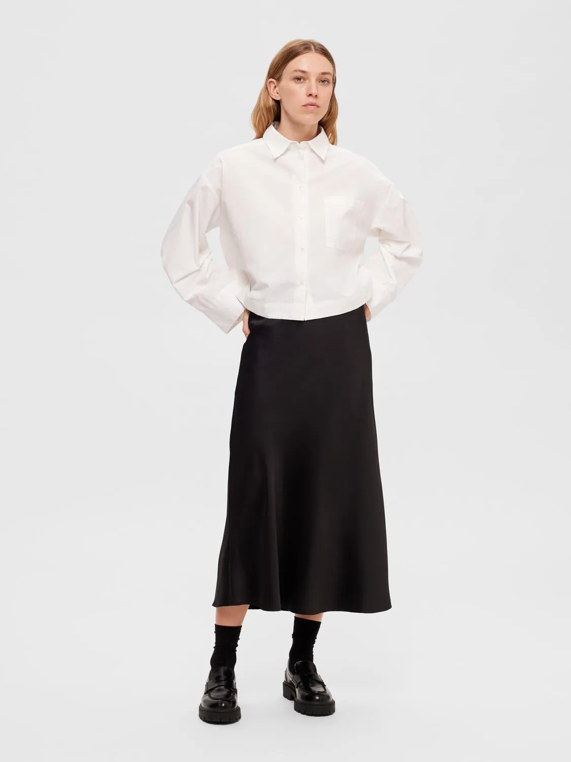 SLFLENA HW MIDI SKIRT NOOS