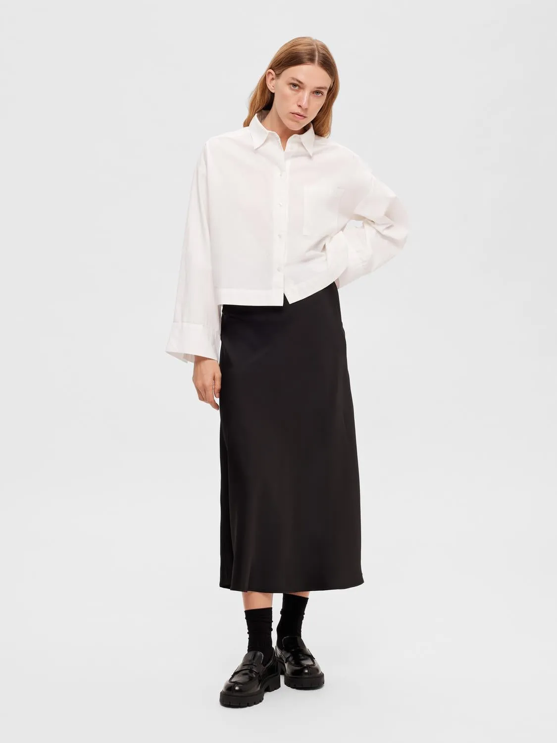 SLFLENA HW MIDI SKIRT NOOS