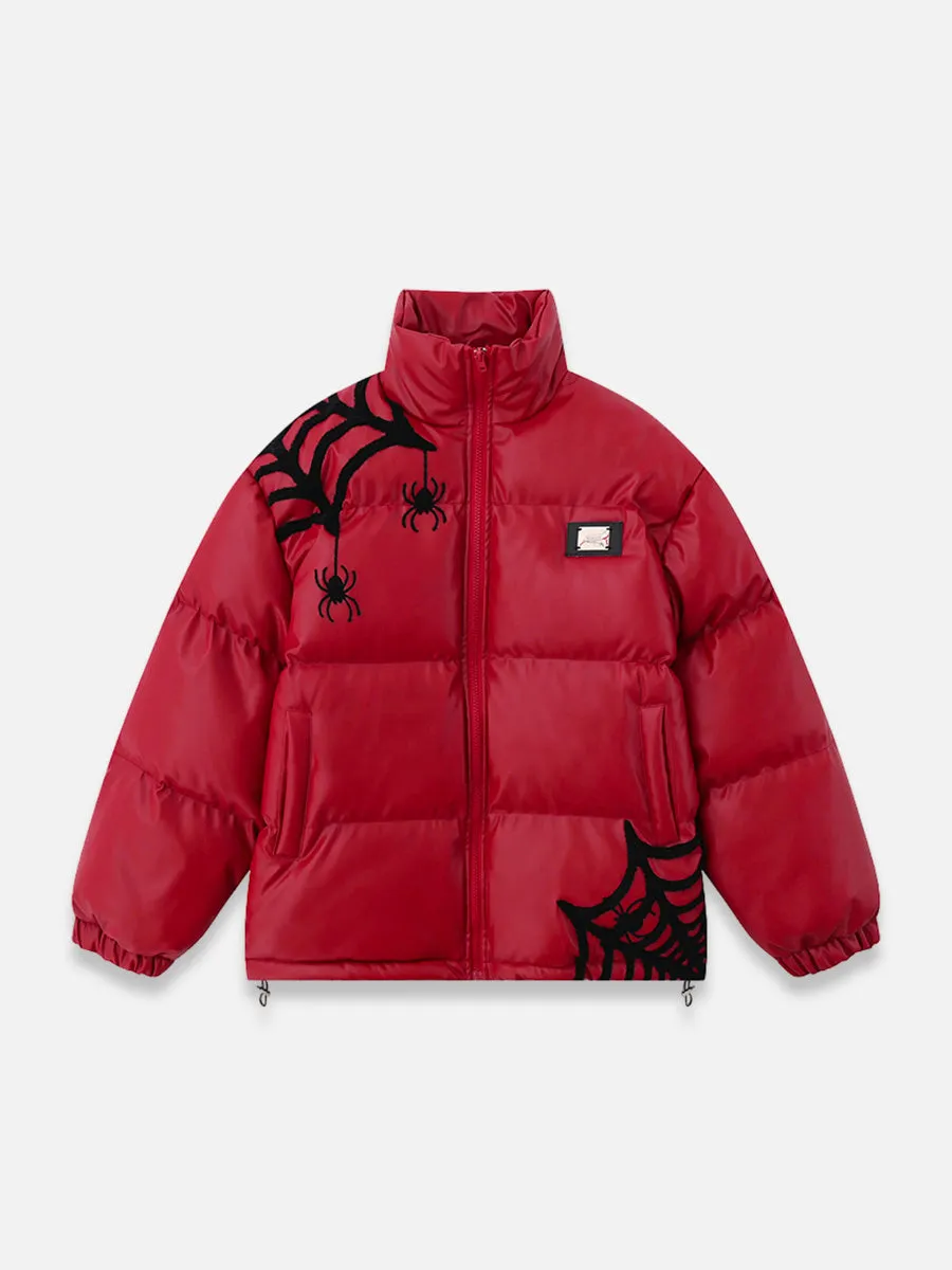Spider Web Puffer Jacket