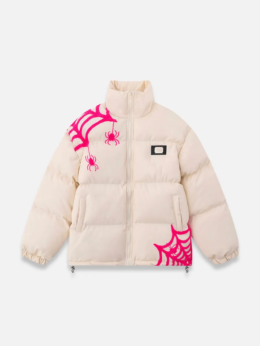 Spider Web Puffer Jacket