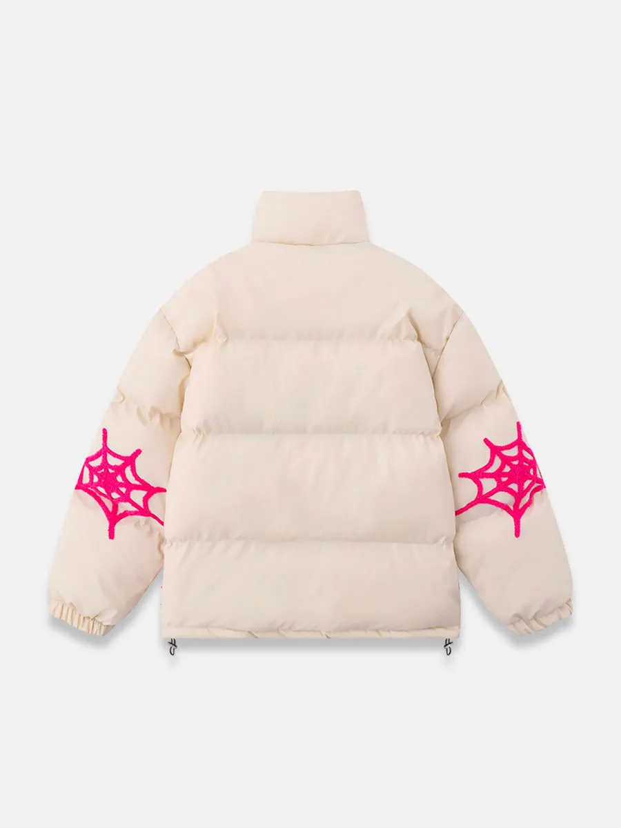 Spider Web Puffer Jacket